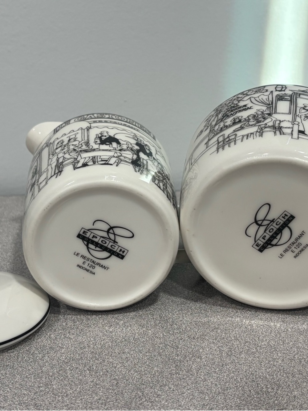 Noritake Le Restaurant Porcelain Sugar & Creamer Set - Picture 3 of 3